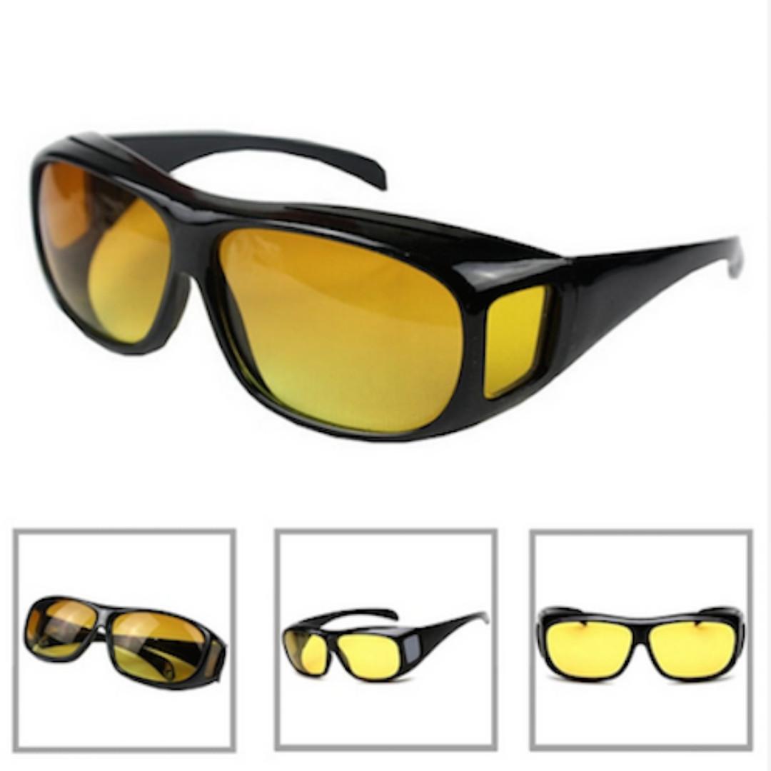 Night Vision Car Driving Glasses Eyewear Uv Protection Men Women Sunglasses Goggles Hd Yellow Lenses Sunglasses Women S Fashion Accessories Eyewear Sunglasses On Carousell