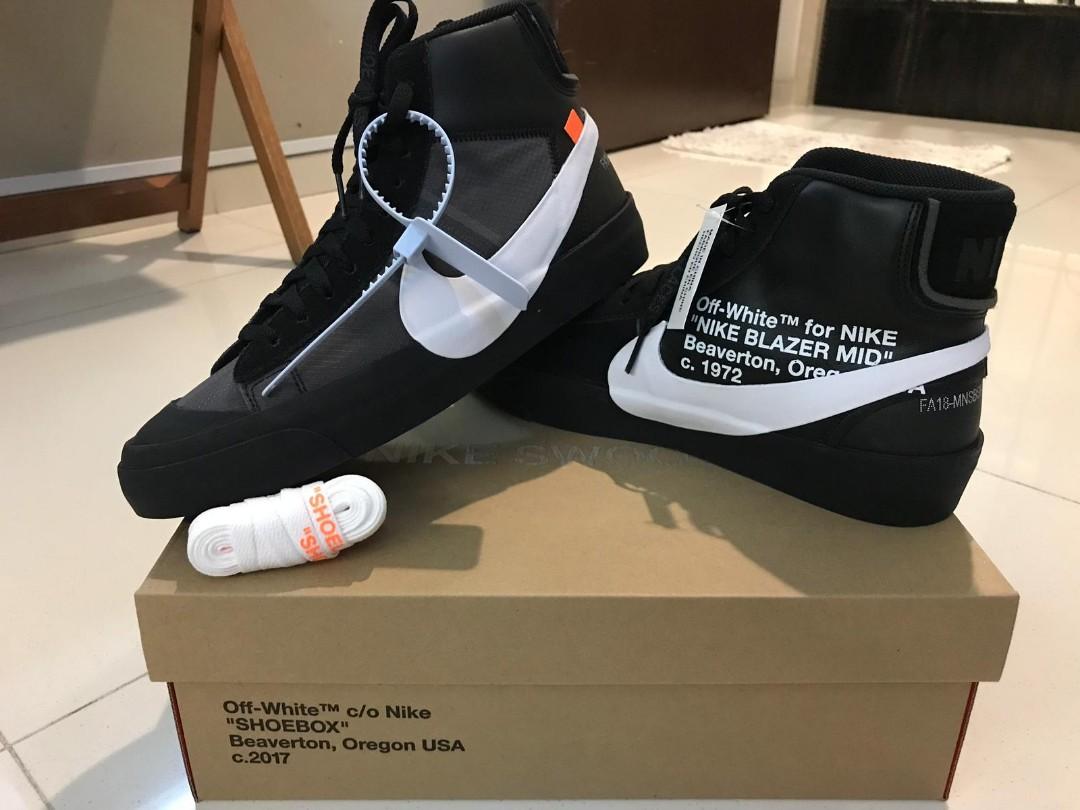 Nike Blazer Mid Off White Grim Reaper Men S Fashion Footwear Sneakers On Carousell