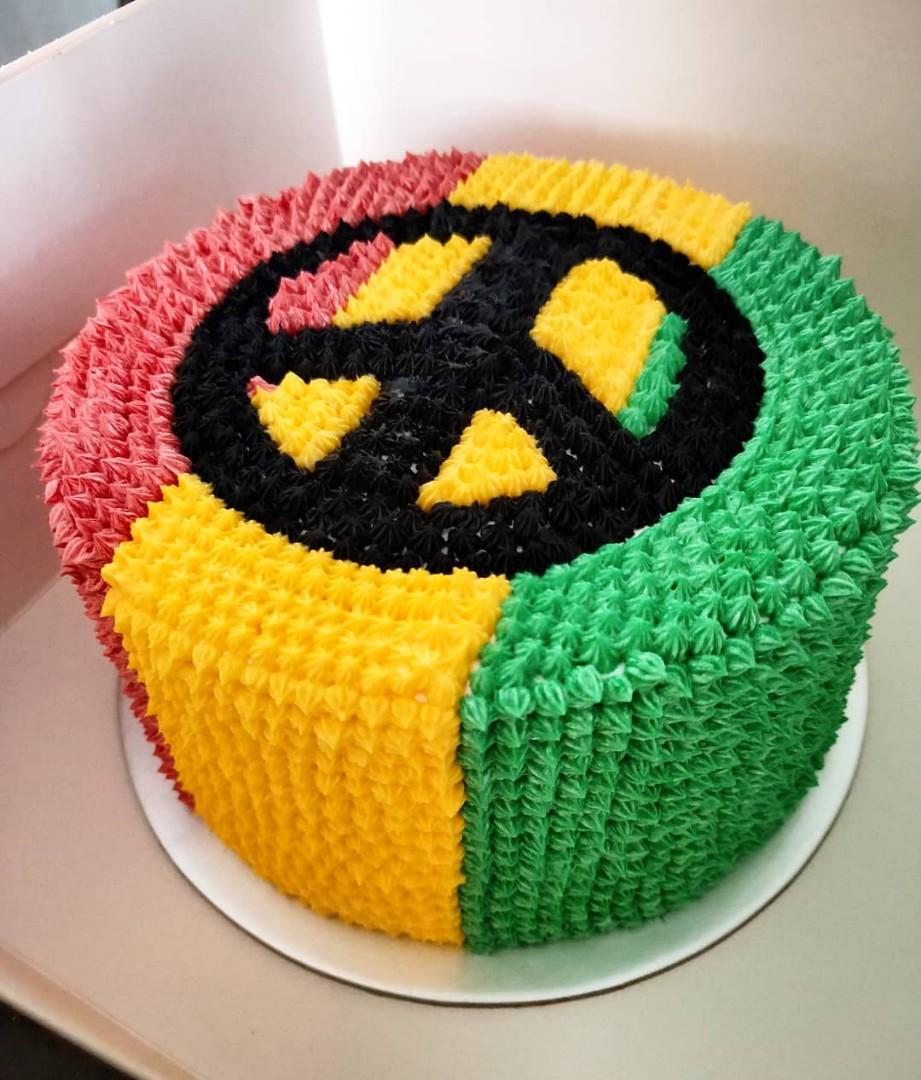One Love Bob Marley Cake, A Customize Bob Marley cake