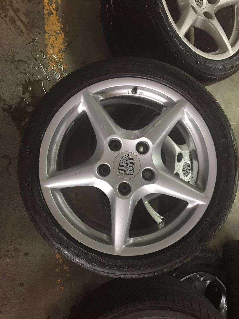 Original Porsche Rims, Car Accessories, Tyres & Rims on Carousell