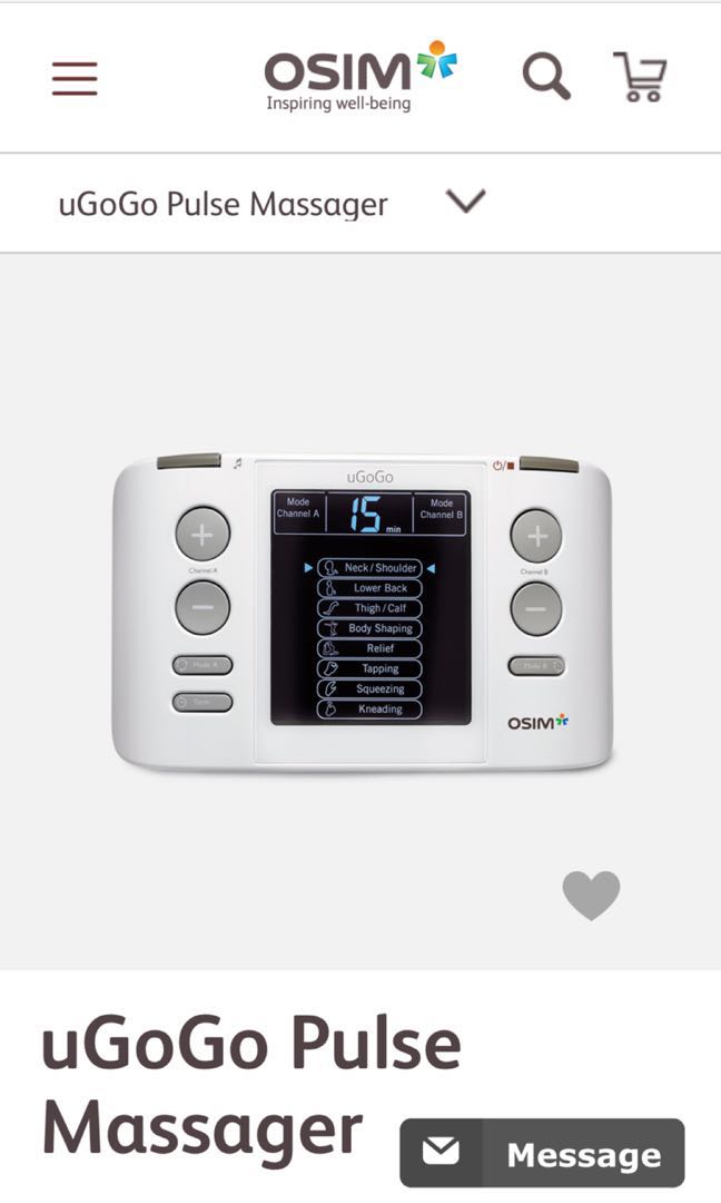 Osim Ugogo Pulse Massager Health Beauty Bath Body On Carousell Zklidňuje napětí, bolest i stres v pohodlí domova. osim ugogo pulse massager