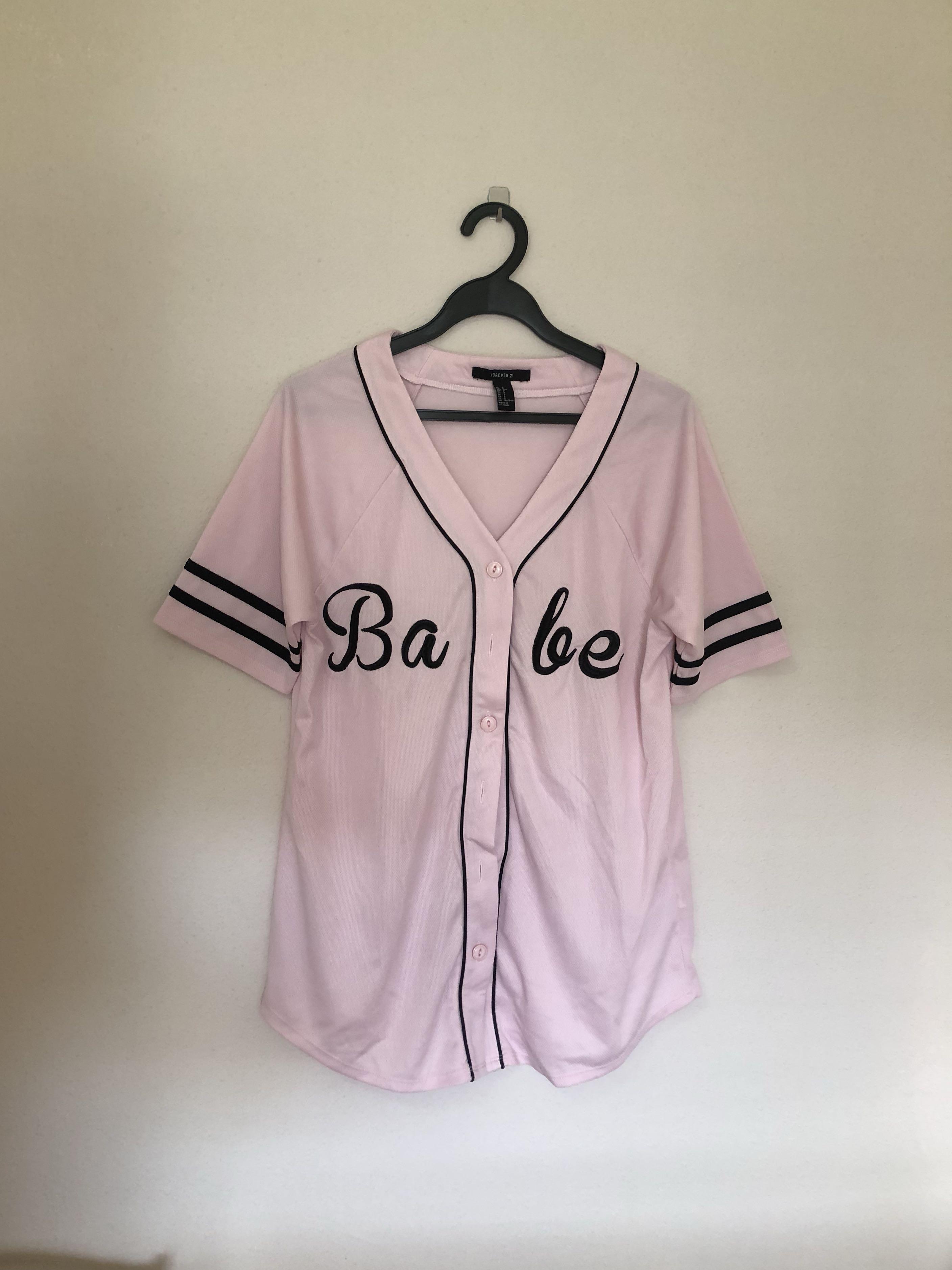 Pink Womens Baseball Jerseys Forever 21 Girl Jerseys Forever 21