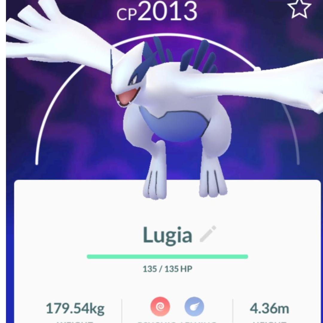 Pokemon Go Lugia For Sale Video Gaming Gaming Accessories Game Gift Cards Accounts On Carousell - pokemon venom roblox