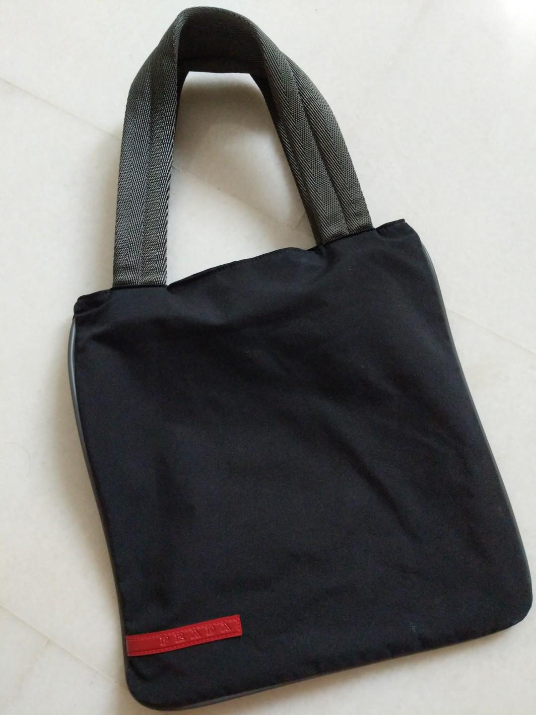 PRADA SPORT Black Nylon Everyday bag, Women's Fashion, Bags & Wallets,  Cross-body Bags on Carousell