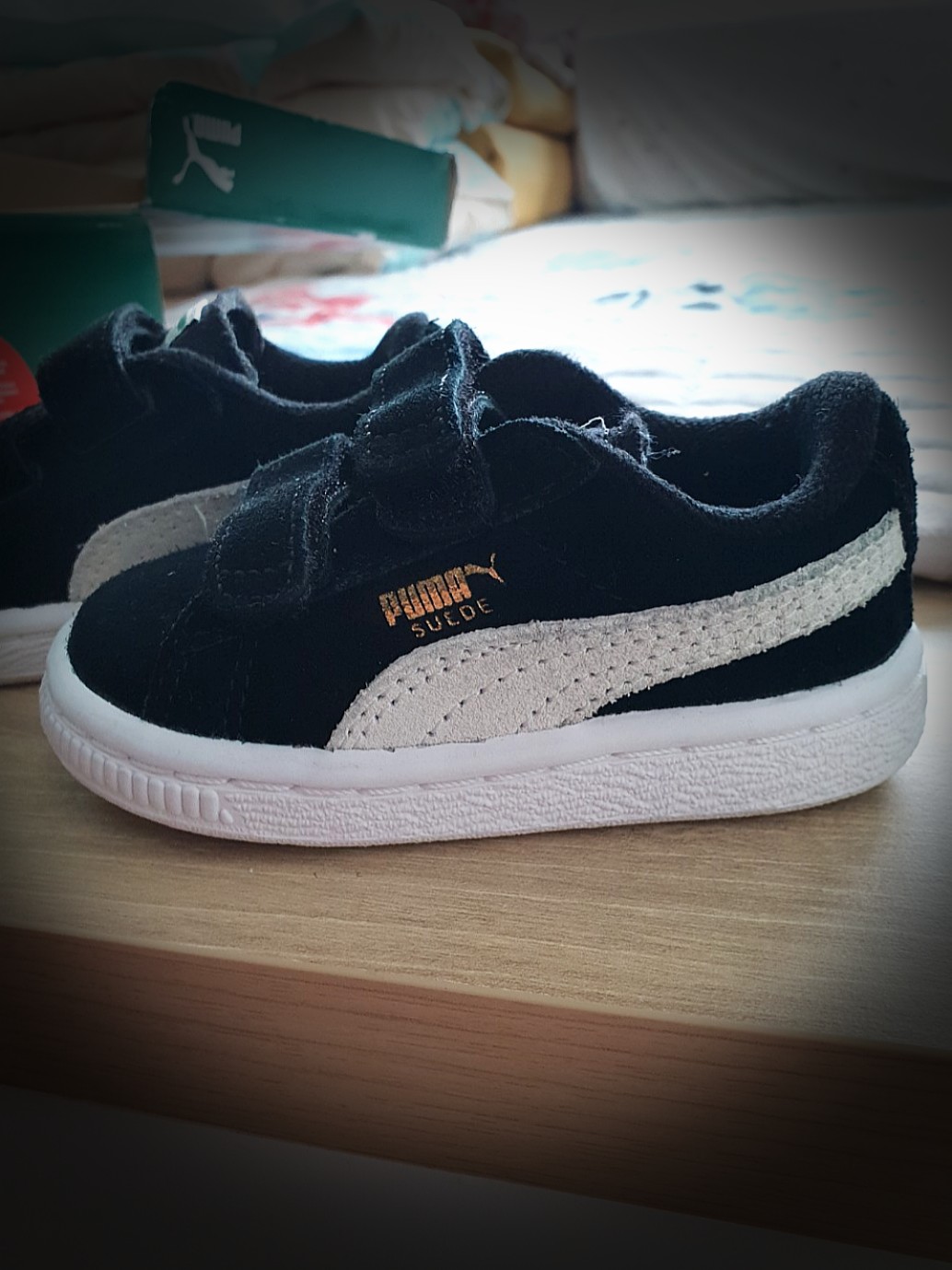 infant puma suede