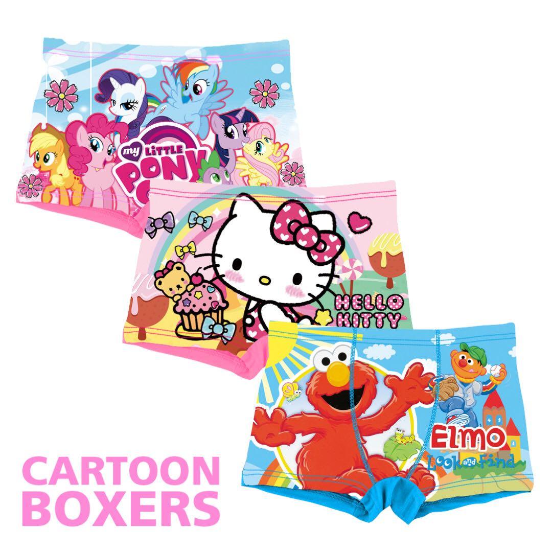 Preorder Cartoon Boxers Babies Kids Girls Apparel 4 To 7 Years On Carousell