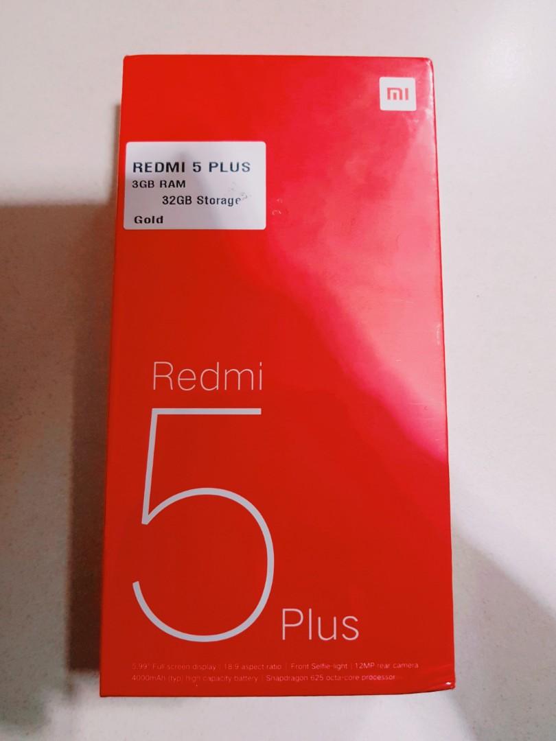 Redmi 5 Plus Gold 3GB RAM 32GB Storage, Mobile Phones & Gadgets, Mobile