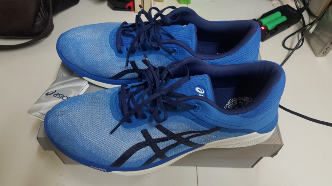 Asics fuzex rush sales blue running shoes
