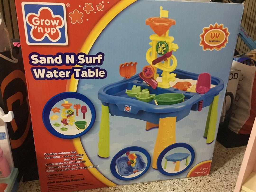 sand and surf water table