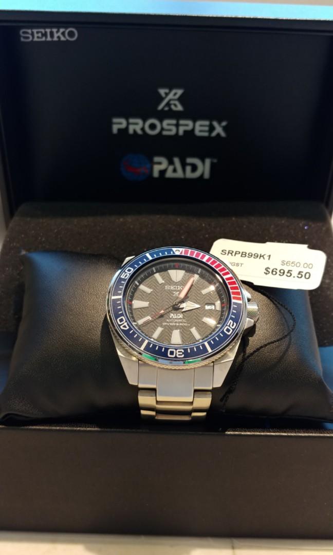Seiko Prospex Samurai PADI SRPB99K1 Men s Fashion Watches Accessories Watches on Carousell