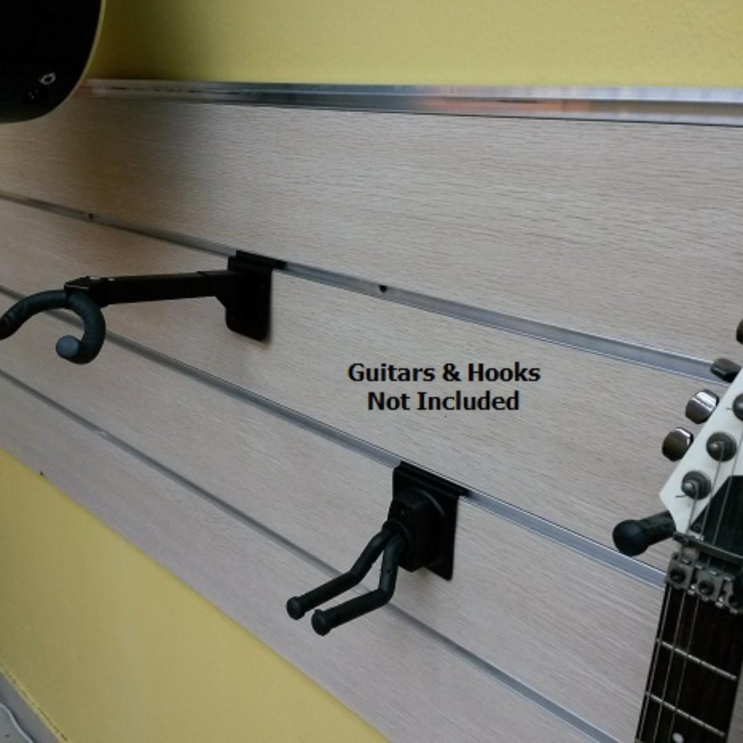 Slat Wall Display Panels . Guitar Hanger, Hobbies & Toys, Music & Media