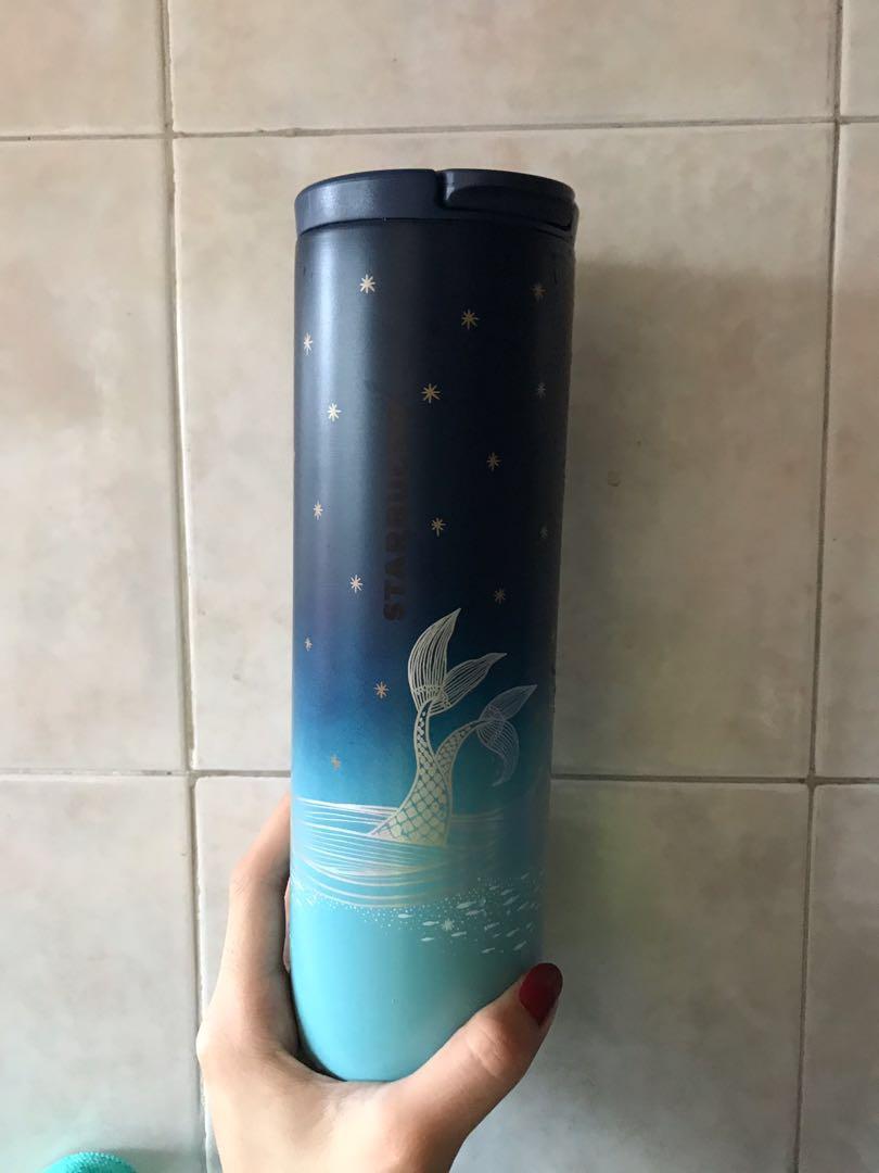 Starbucks mermaid tumbler, Furniture & Home Living, Kitchenware