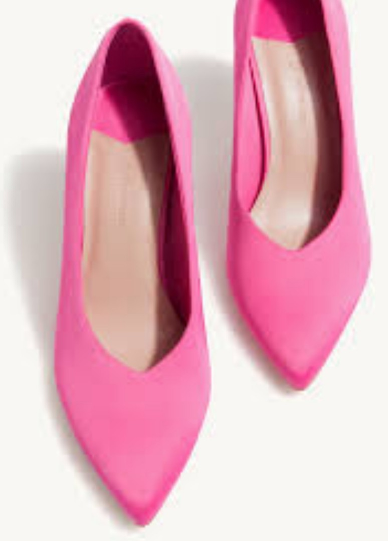 stradivarius pink shoes