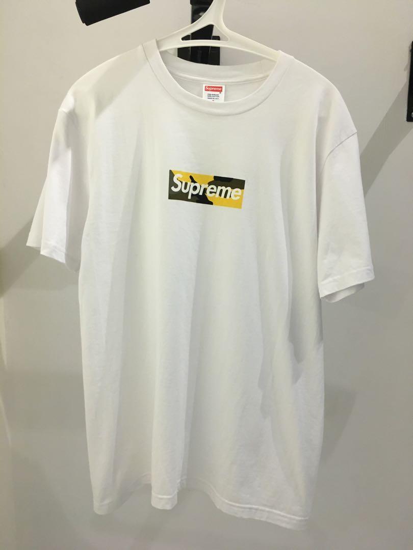 Supreme brooklyn box sale logo tee white