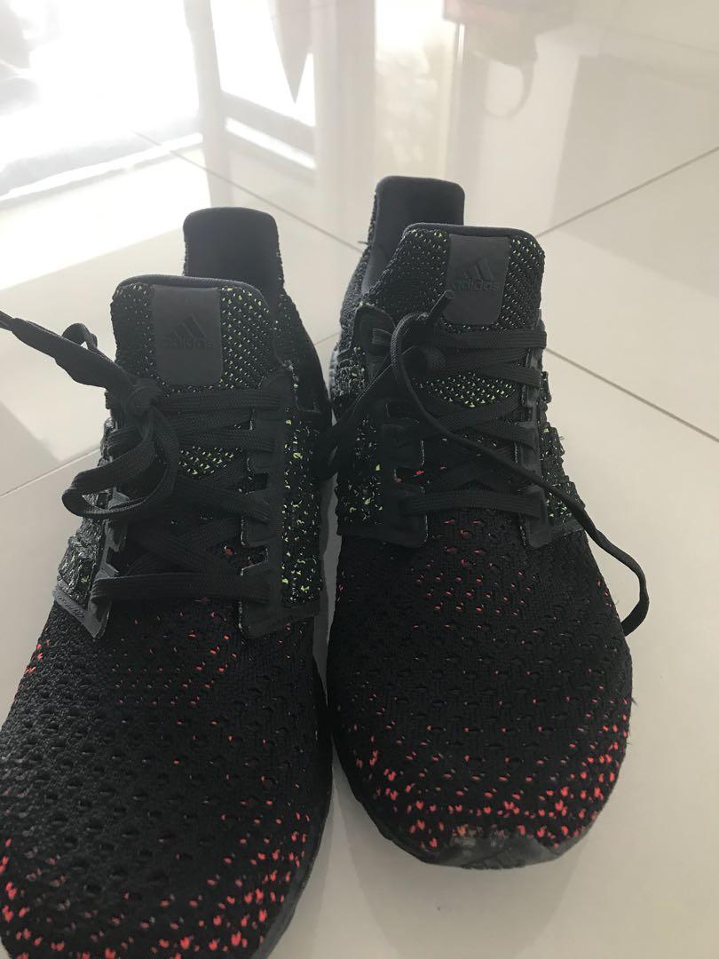 ultra boost clima black red green