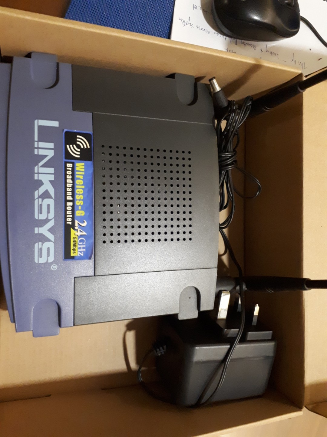 Used linksys wirelessg 2.4 ghz 54mps broadband router, Computers
