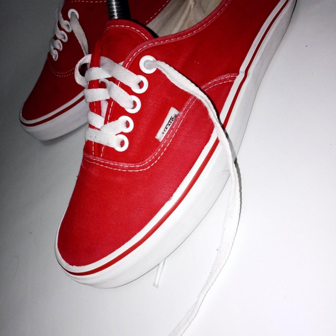 Vans Authentic Red Original, Fesyen 