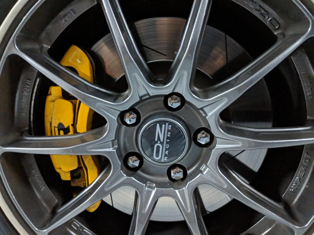 WTS Golf R Brake Kit with Brembo Slotted Rotors & almost new EBC Yellow