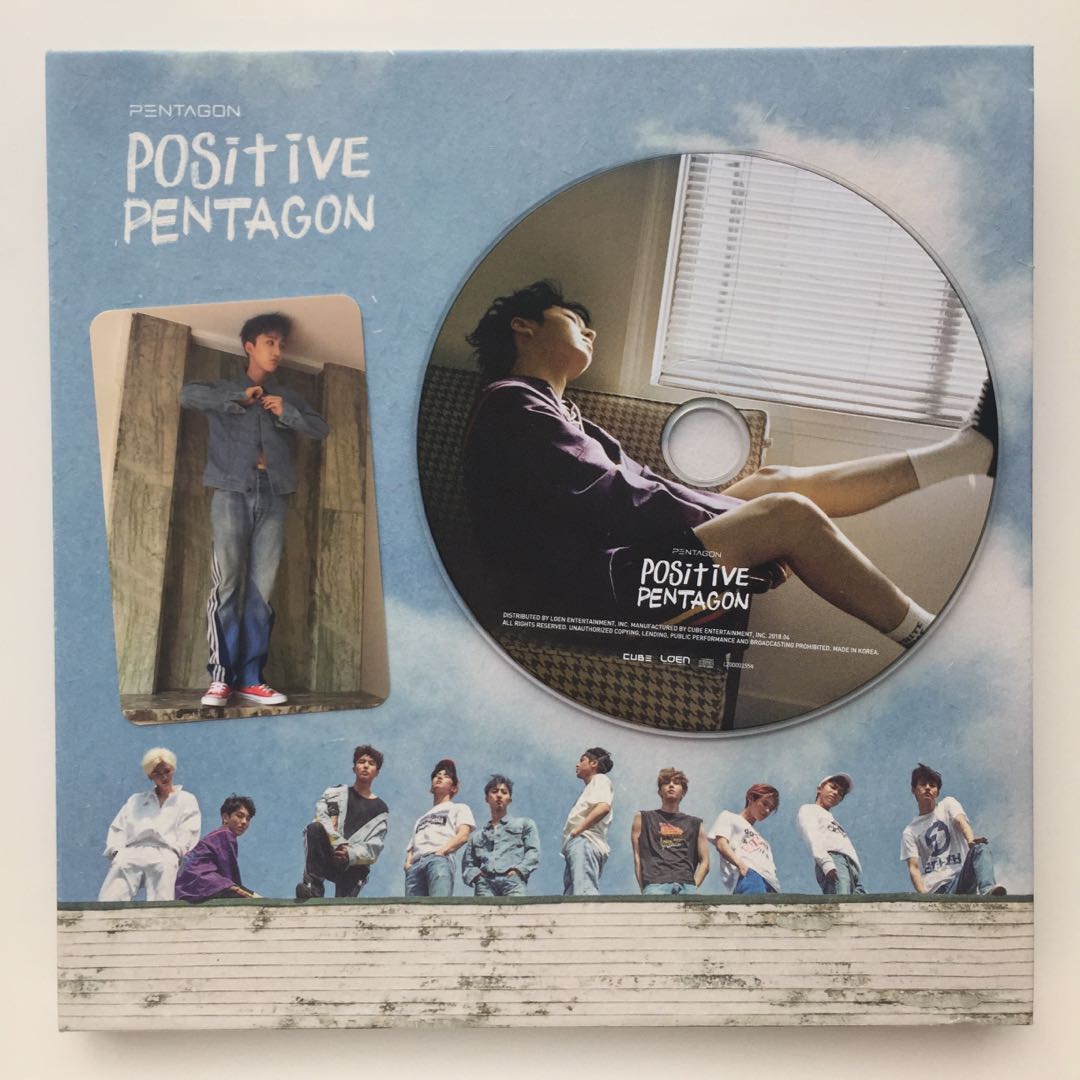 wts: positive pentagon album (with pc, cd and poster)