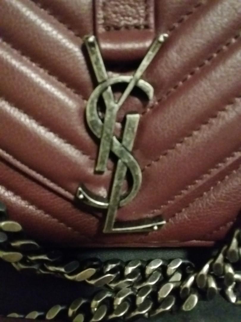 Ysl college on sale bag red