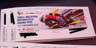 Ticket MotoGP sepang 2018