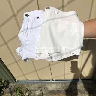White Shorts