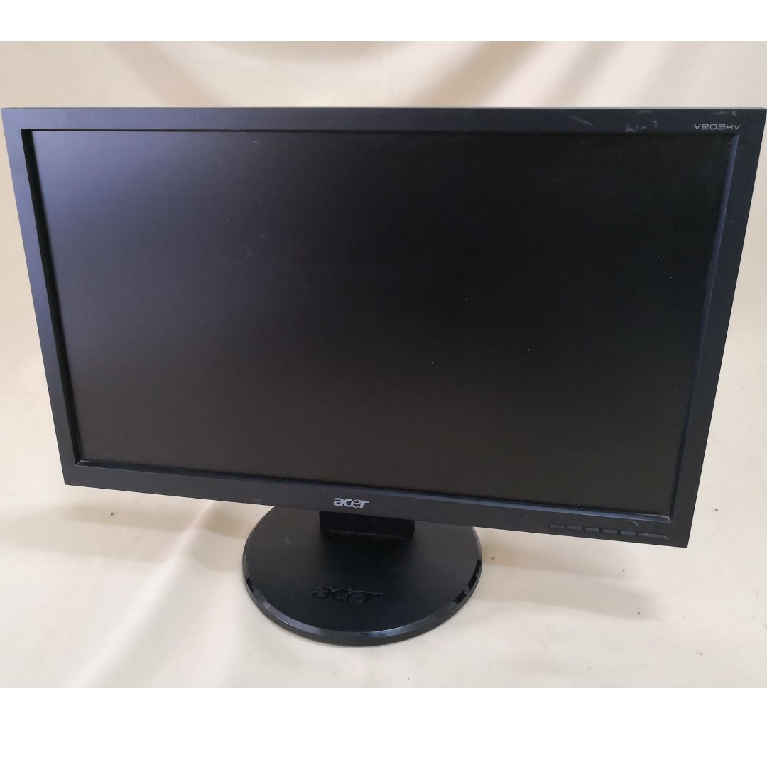 Acer V203hv 20 Inch Lcd Monitor Widescreen Computers And Tech Parts