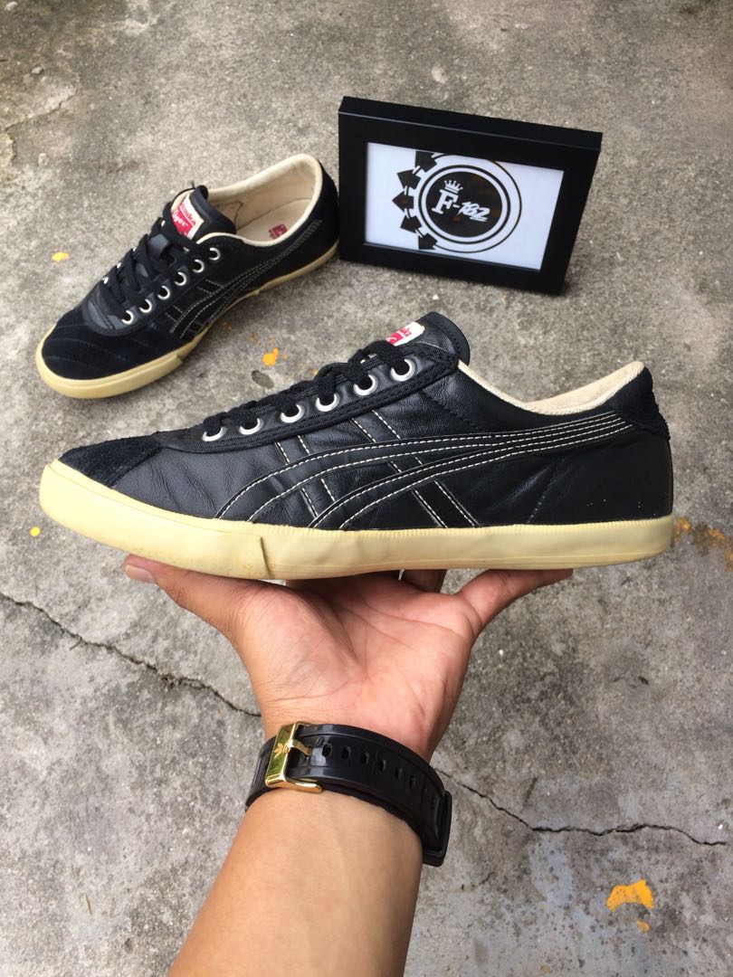 Asics Onitsuka Tiger Rotation 77 Black Tan HL7G0 Fesyen