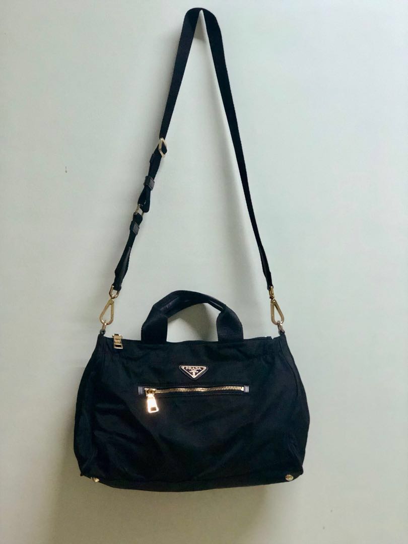 Pre Loved Authentic Prada Nylon shoulder bag, Women's Fashion, Bags & Wallets, Shoulder Bags on