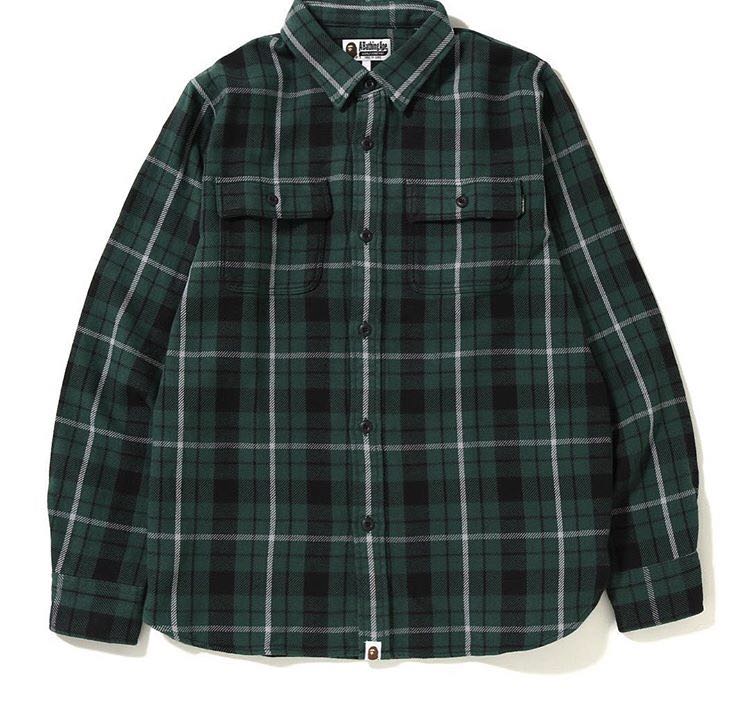 bape check shirt