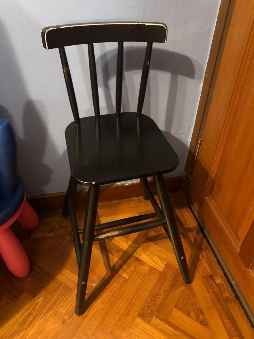 wooden high chair ikea