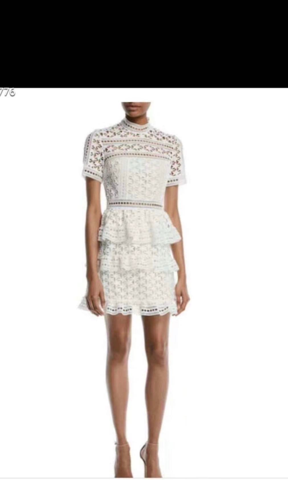BNWT Self Portrait White Star Dress Women s Fashion Tops