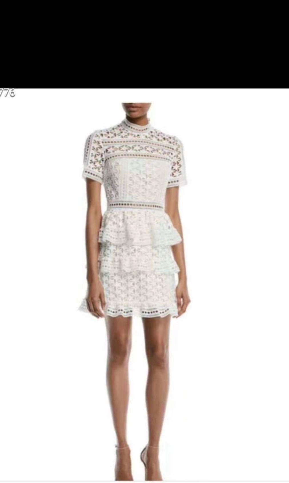 Self portrait top white star dress