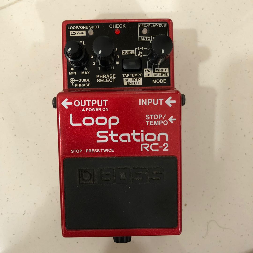 Boss RC2 Loop Station Guitar Pedal, Hobbies & Toys, Music & Media