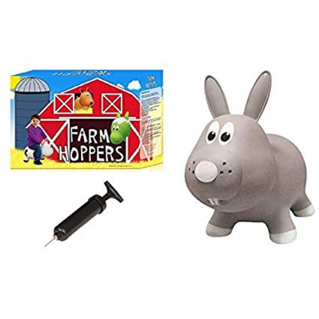 Bouncing Grey Rabbit Farm Hoppers rabbit, Babies & Kids, Infant ...