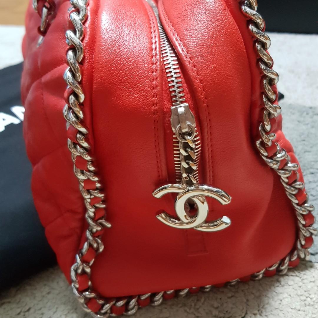 Chanel Chain Around Bowling Bag, Luxury, Bags & Wallets on Carousell
