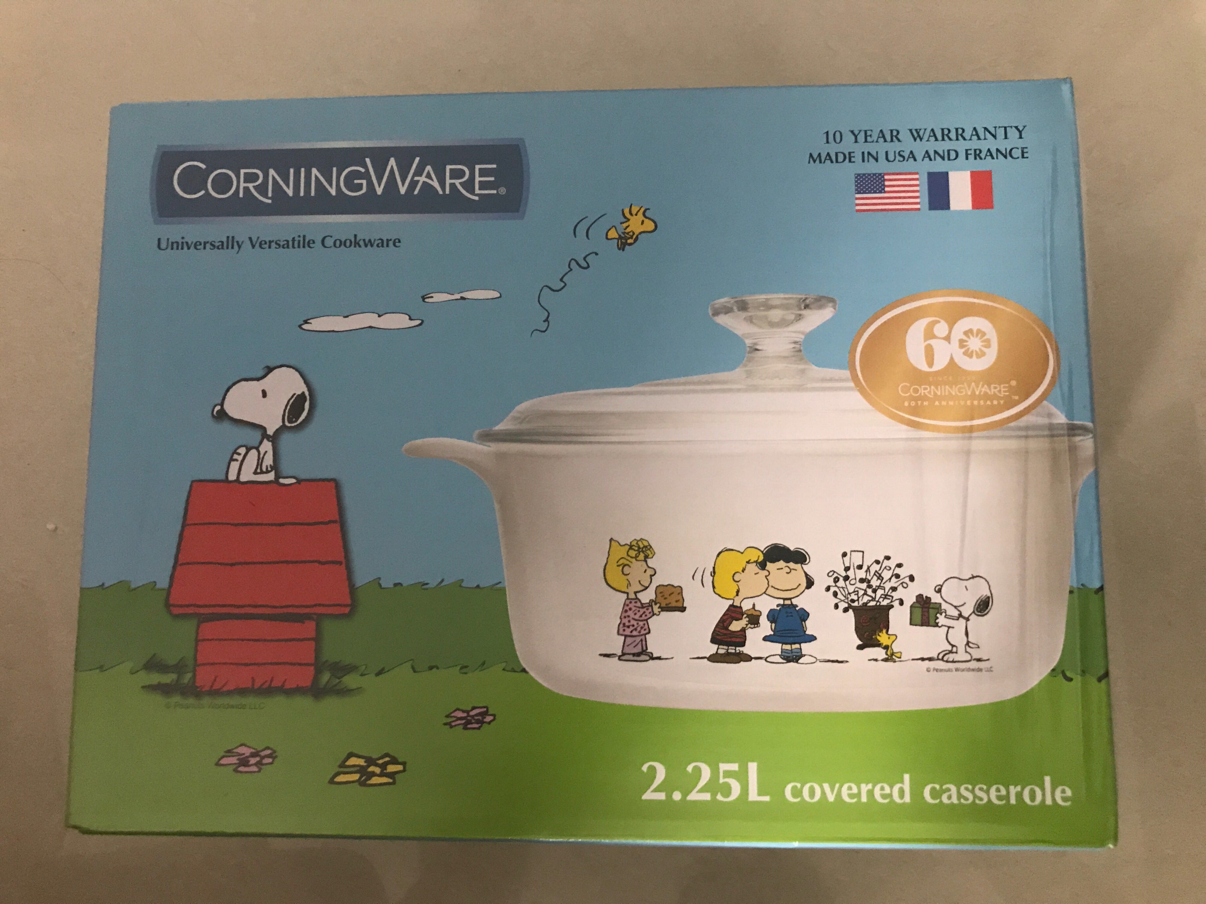 Limited Edition Corningware Peanuts Snoopy Covered Casserole Snoopy Cookware