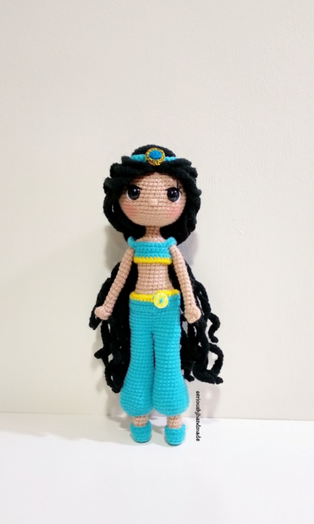 Crochet Princess Jasmine Doll Amigurumi Design Craft Handmade Craft On Carousell