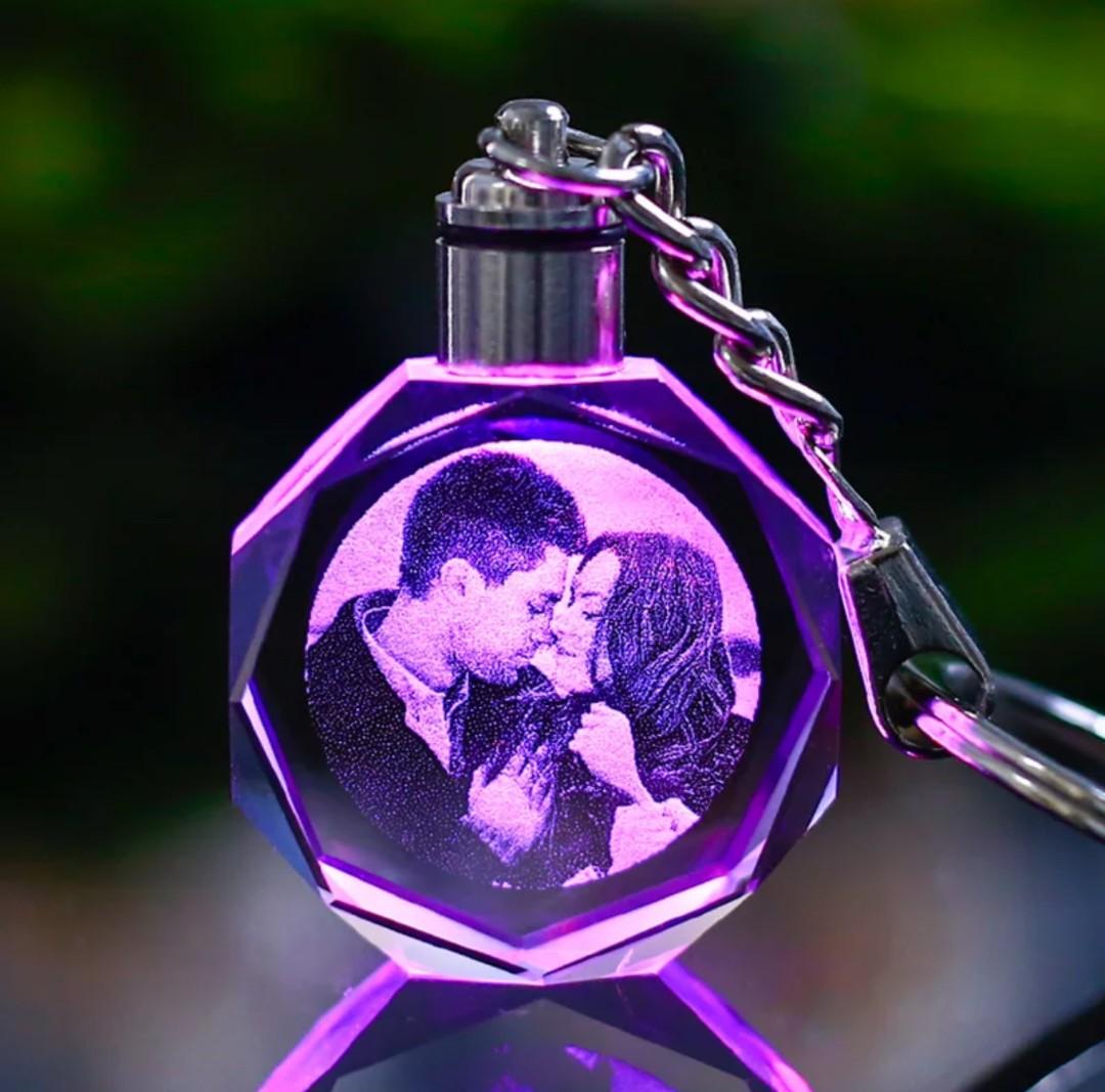 Personalized crystal keychain hot sale