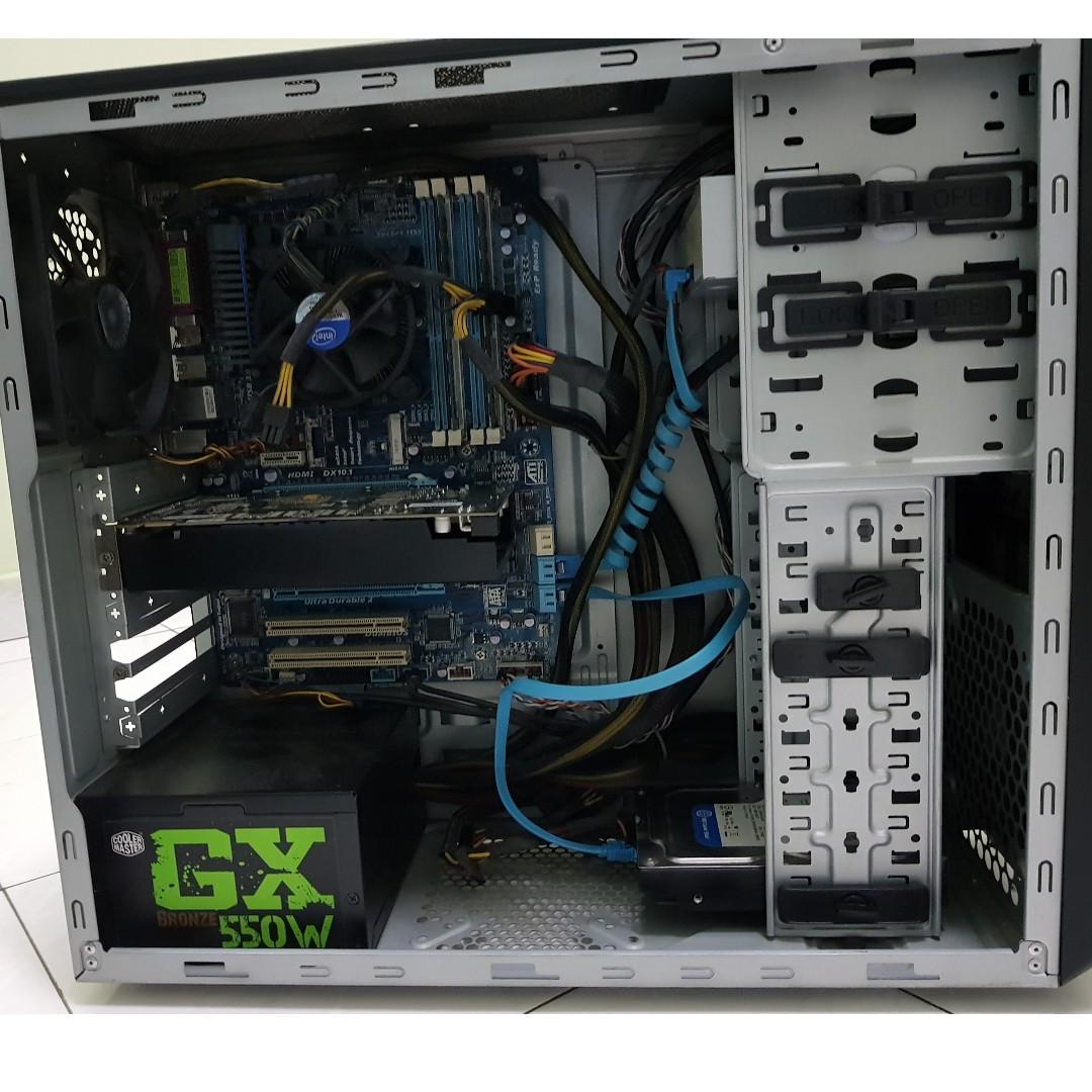 Desktop Intel i5 2400 3.1 GHz 8GB RAM Nvidia GTX 550TI 500 GB HDD
