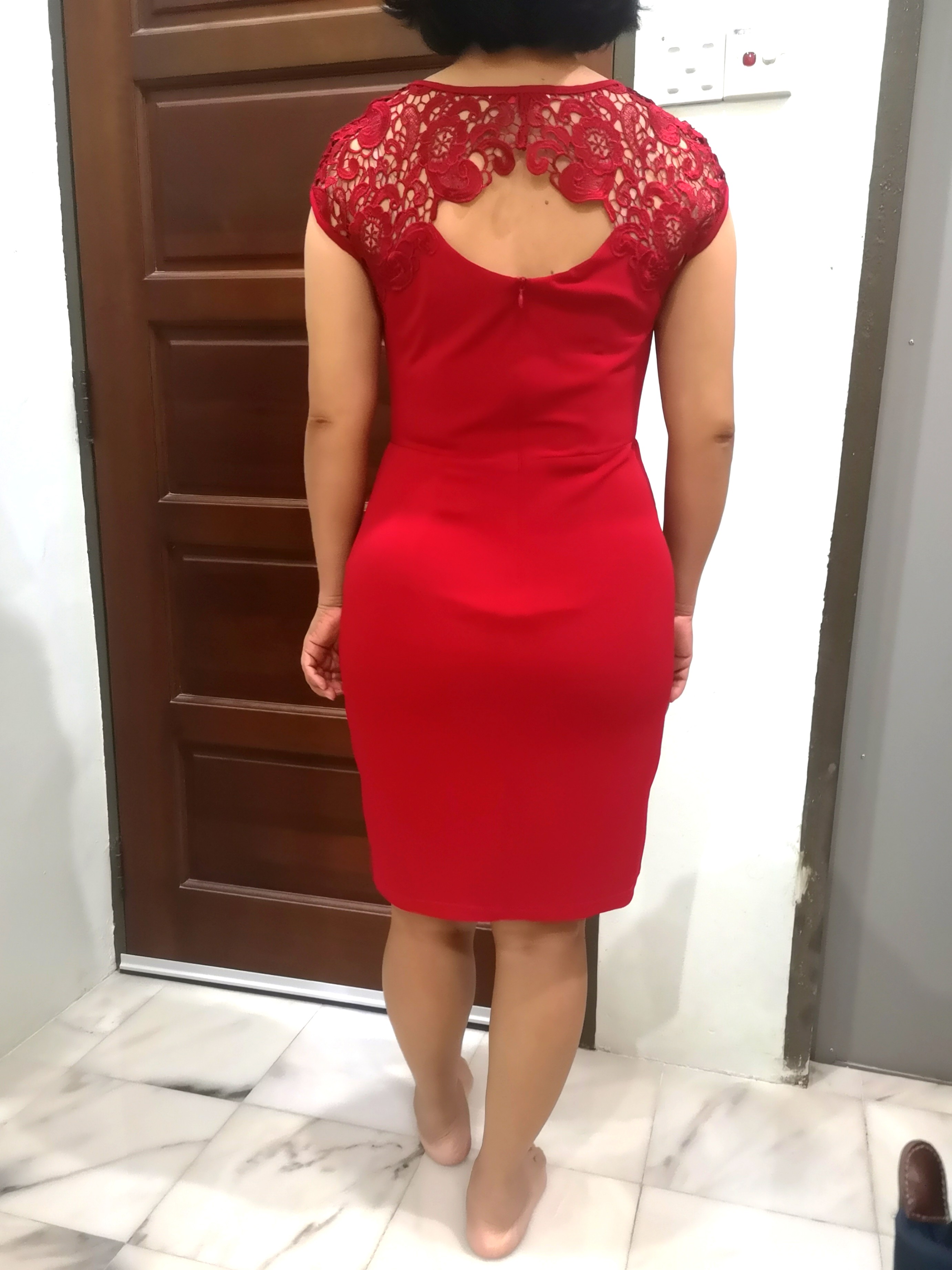red dress for dinner