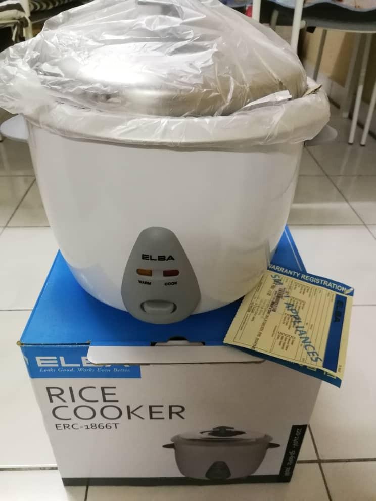 Elba Rice Cooker ERC1866T, TV & Home Appliances, Kitchen Appliances