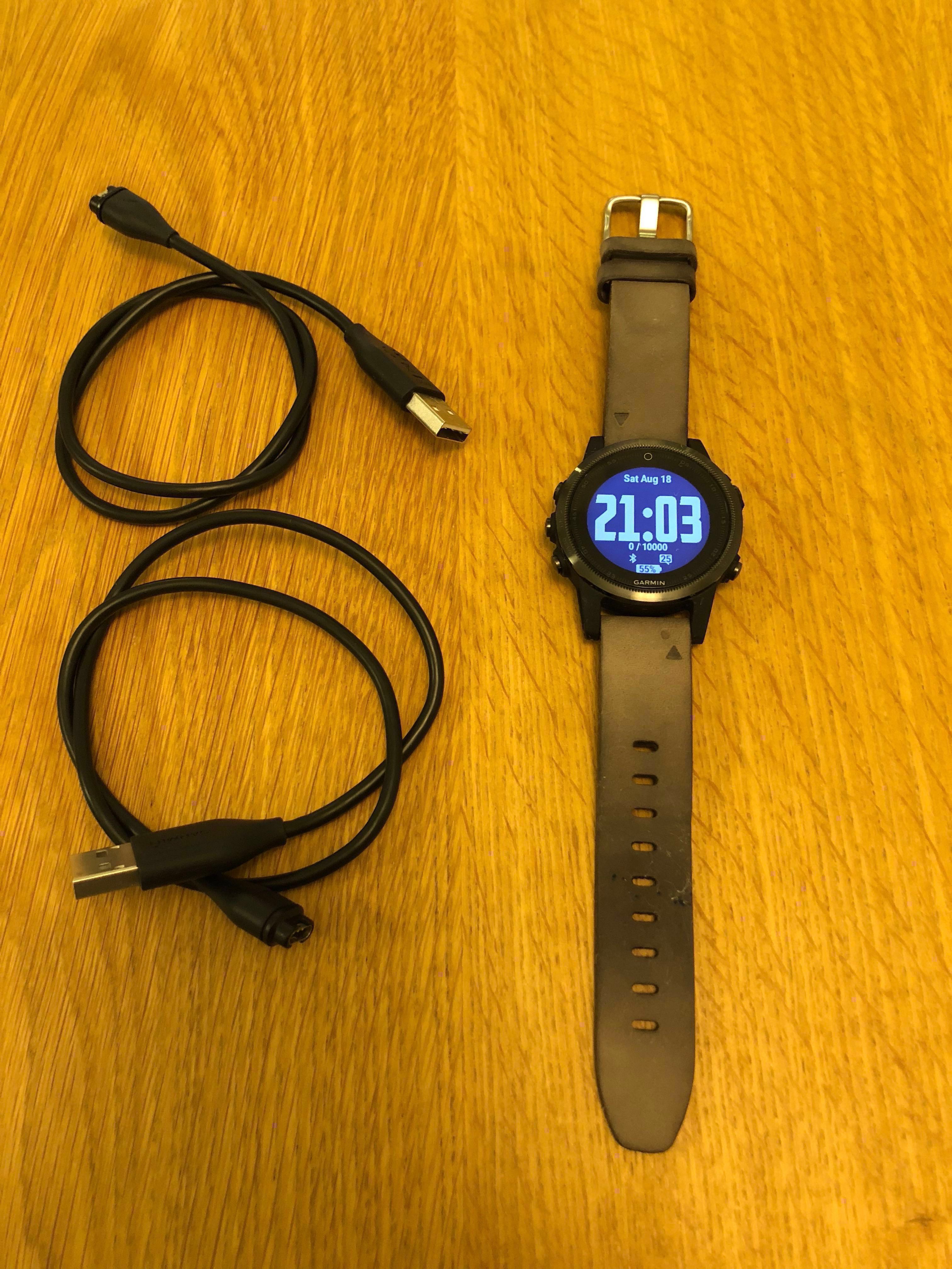 garmin grey suede band