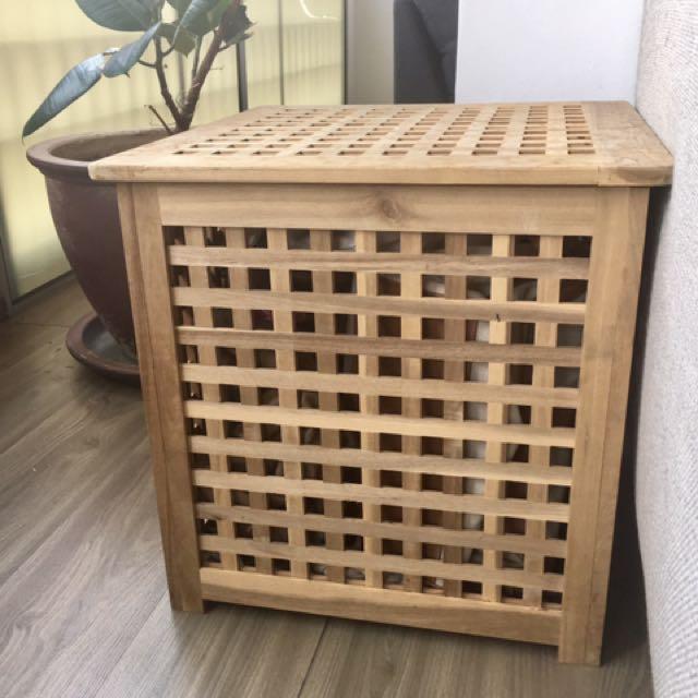 Hol Side Table Storage Box Ikea Furniture Others On Carousell