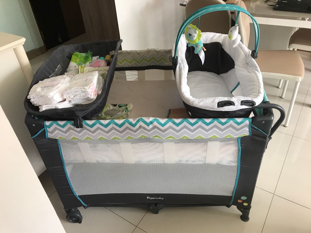 ingenuity smart & simple travel cot