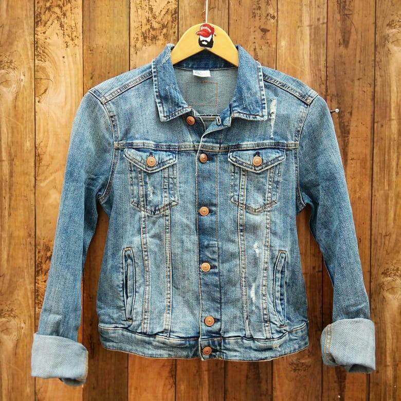 Jaket denim h&m best sale