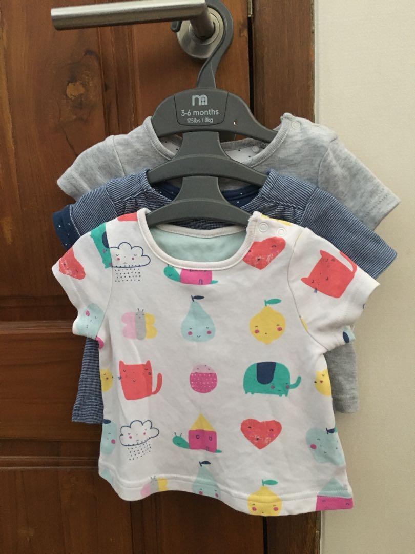 Jual Murah Preloved H M Kaos Bayi Perempuan 3in1 Usia 3 6bulan