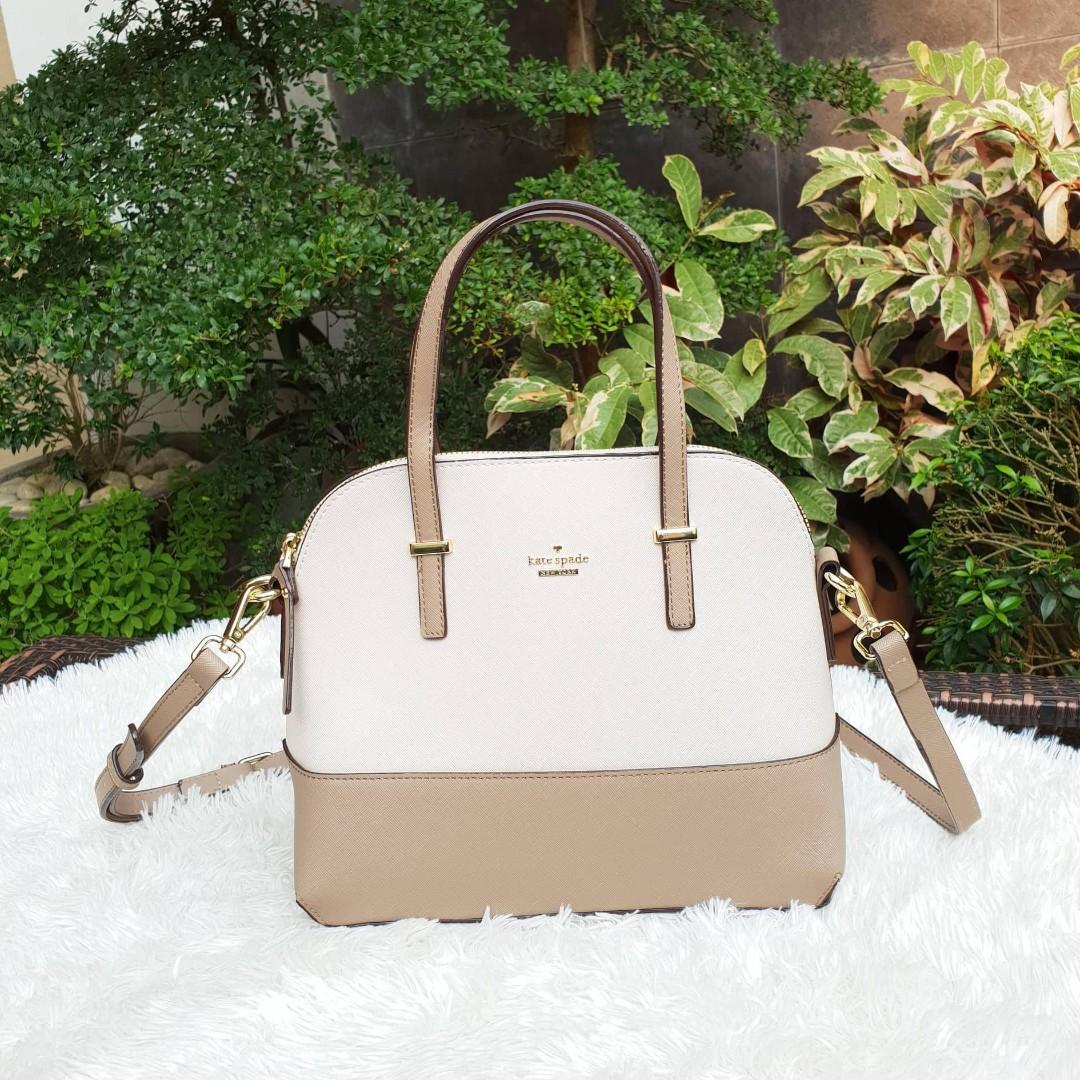 Kate Spade Cedar Street Maise Crossbody Bag White Beige Gardening Flowers Plants On Carousell