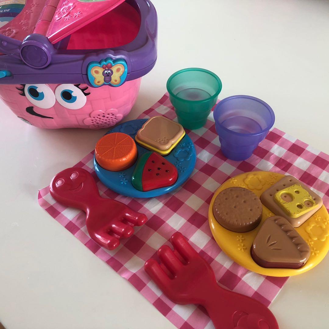 LeapFrog shapes and sharing picnic basket, 兒童＆孕婦用品, 嬰兒玩具 Carousell