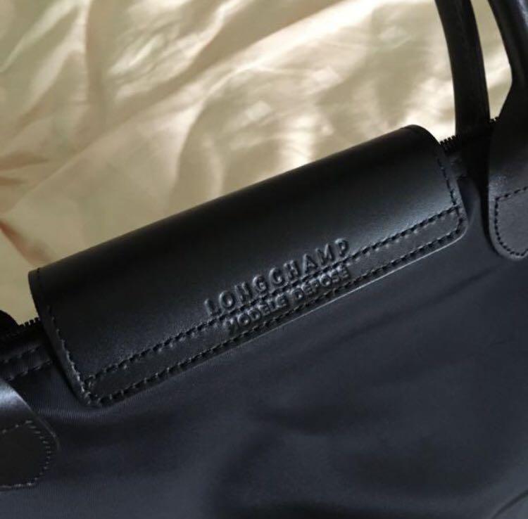 Longchamp Modele Depose Black tote bag Le-Pliage (Medium size), Women's ...